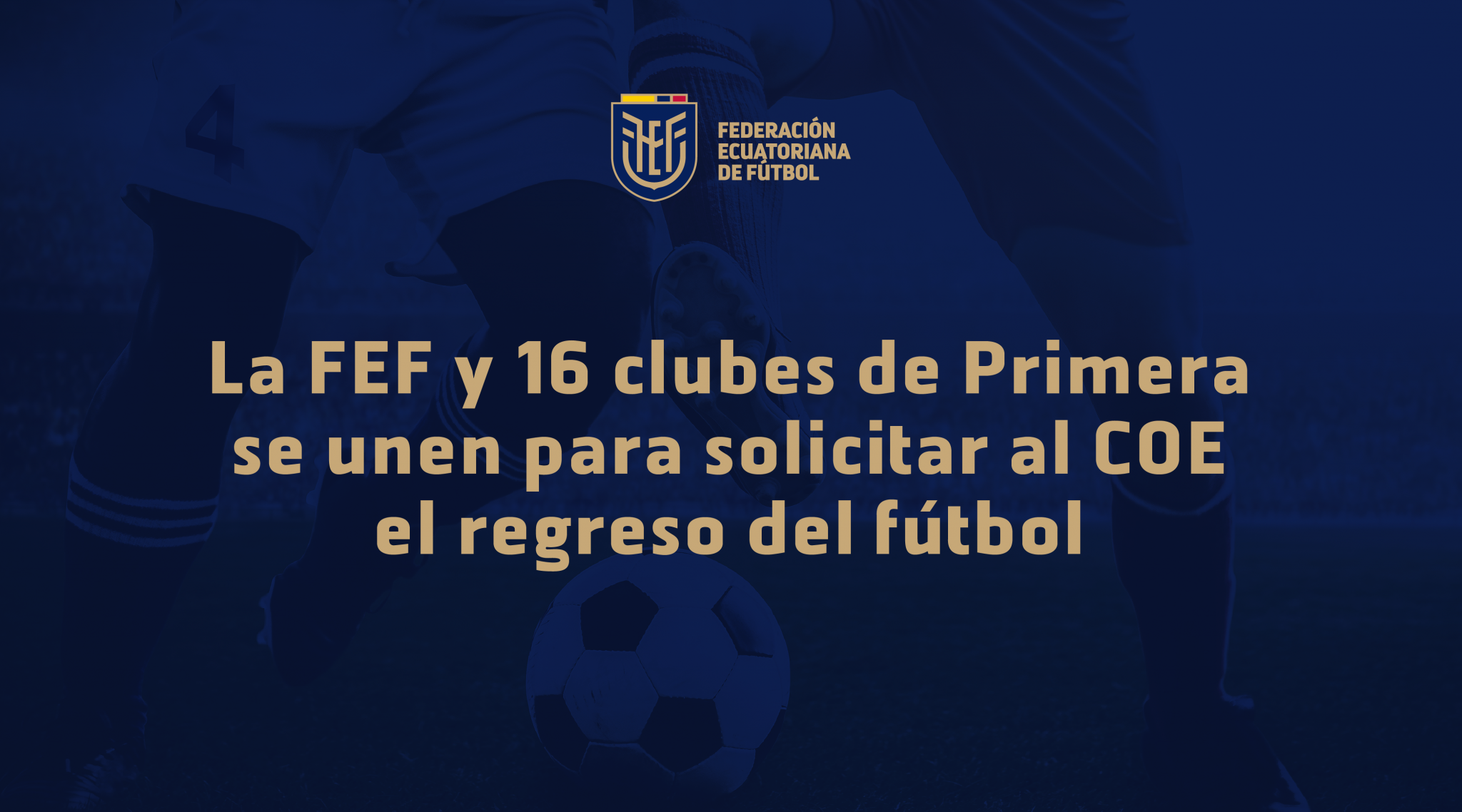 La FEF Y 16 Clubes De Primera Se Unen Para Solicitar Al COE El Regreso