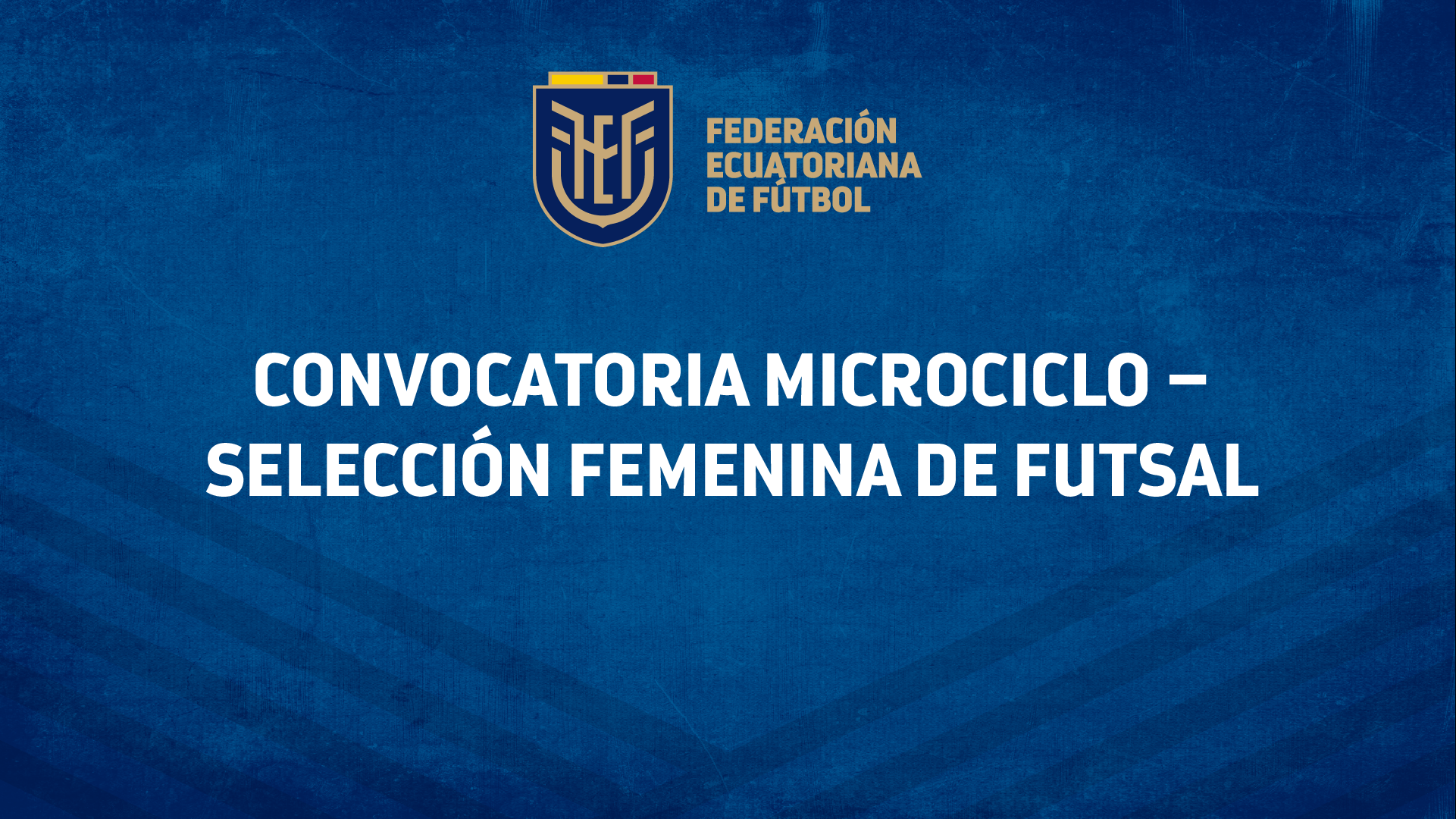 Convocatoria Microciclo – Selección Femenina de Futsal